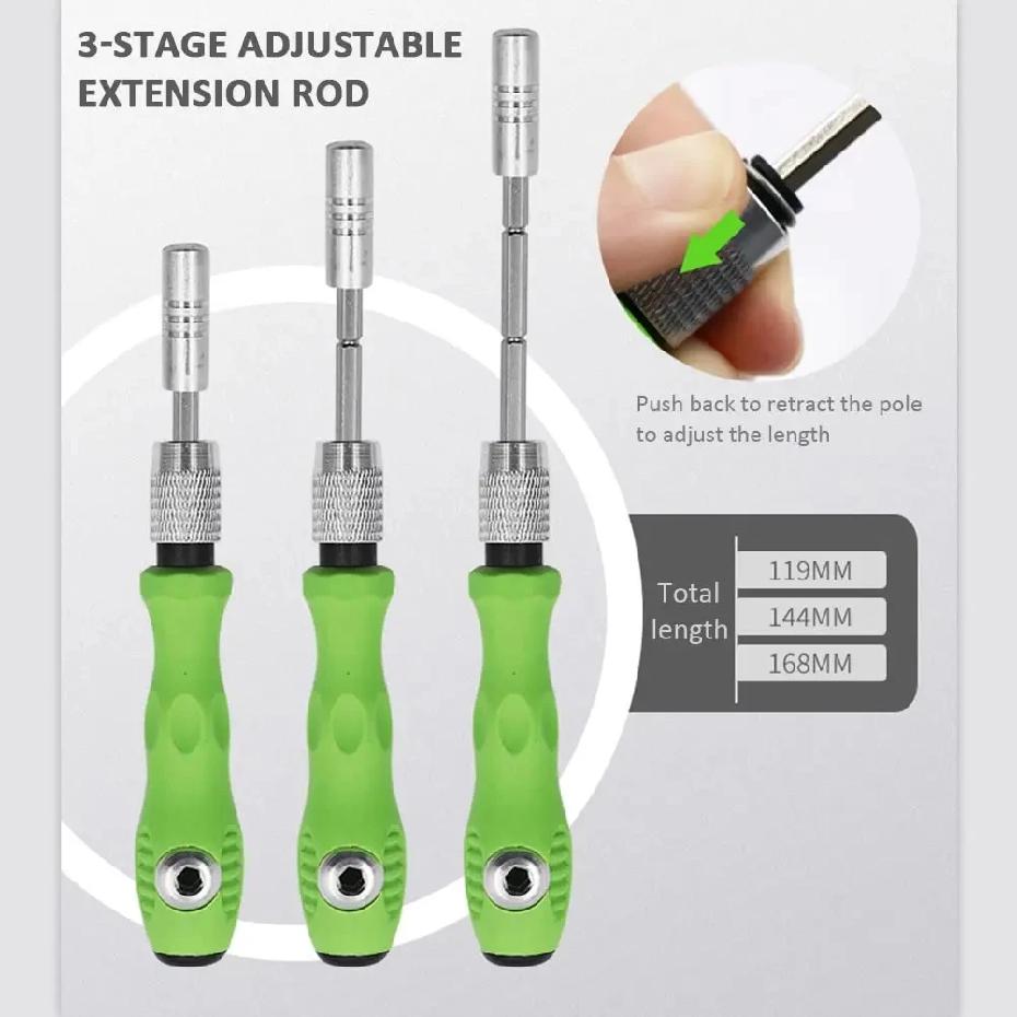 32 In 1 Multifunctional Screwdriver Set with 30 PCS Torx Phillips Magnetic Screw Driver Bits Hand Repair Tool for Phone Watch PC
