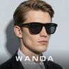 New European and American fashion square retro clip-on sunglasses s322Street style sunglasses, versatile and UV-resistant