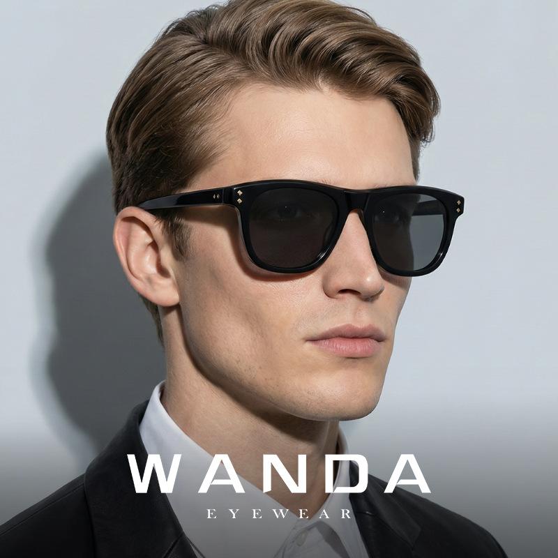 New European and American fashion square retro clip-on sunglasses s322Street style sunglasses, versatile and UV-resistant
