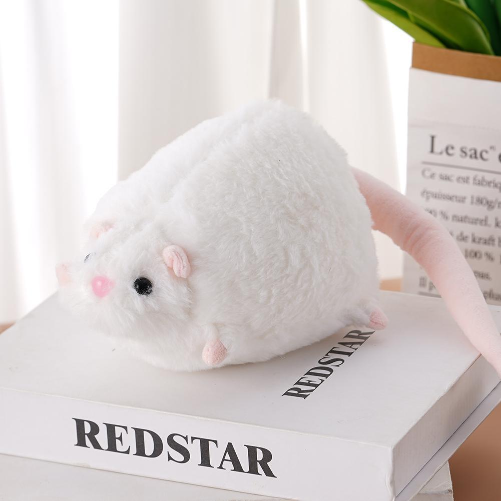 Cute Mouse Doll Cartoon Plush Flower Branch Rat Doll Soft Oversized Animal Figurefor Kids Gift Birthday Toys 40/90cm
