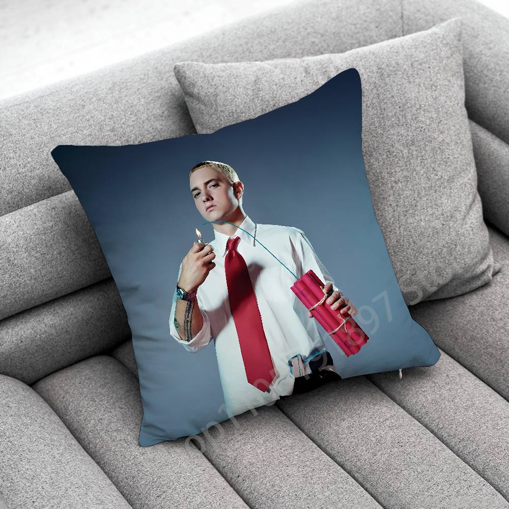 E-Eminem The Marshall Mathers LP STANS Throw Pillow Case For 30cm 40cm 45*45cm 50cm 55cm Square Sofa Pillowcase Shell