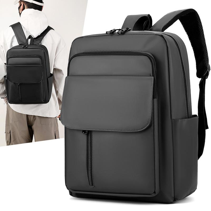 Schoolbag Spring and Summer New Business Backpack Men's Simple Large Capacity Laptop Bag Student School Bag Commuter Travel Bag