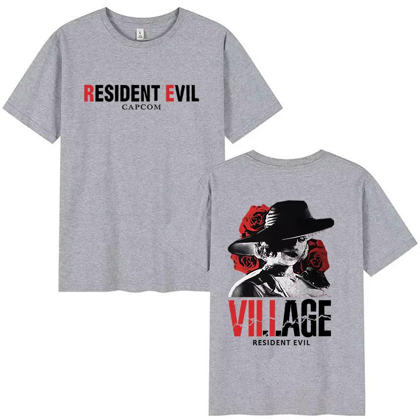 Heißes Spiel Resident Evil Merch T-Shirts Herren Damen Vintage Hohe Qualität Mode T-Shirt Sommer Baumwolle Übergroße T-Shirts Streetwear