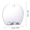 Portable Shower Shaving Makeup Mirror, with Suction Cup Wall Hanging, Travel Bathroom Anti Fog