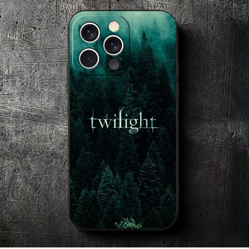 

Twilight Saga Edward Soft Phone Case for iPhone 16 16E 17 Air 15 Pro Max 14 Plus 13 Mini 11 12 7 Black Cover Back Shell iPhone 12 Pro Max