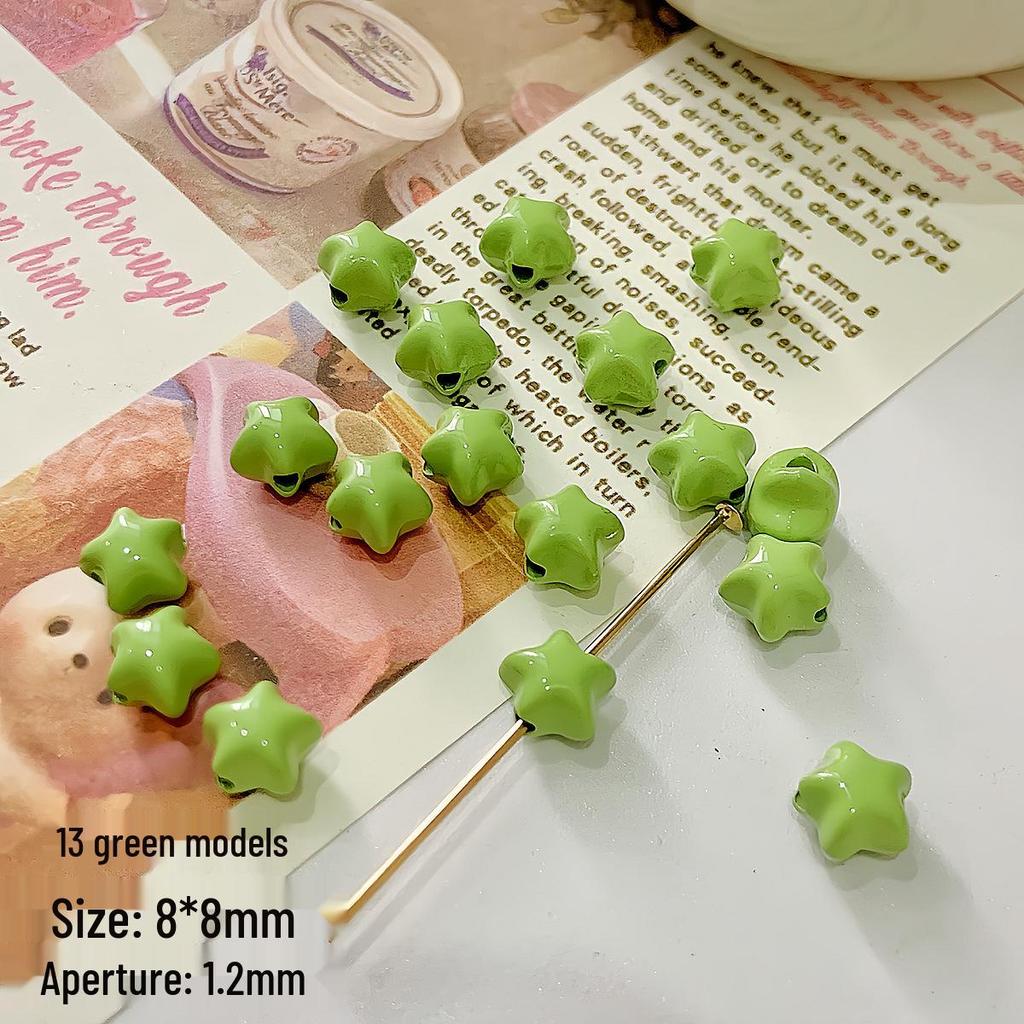 Colorful Star Alloy Beads for DIY Phone Chain Accessories & Layered Hand Creations