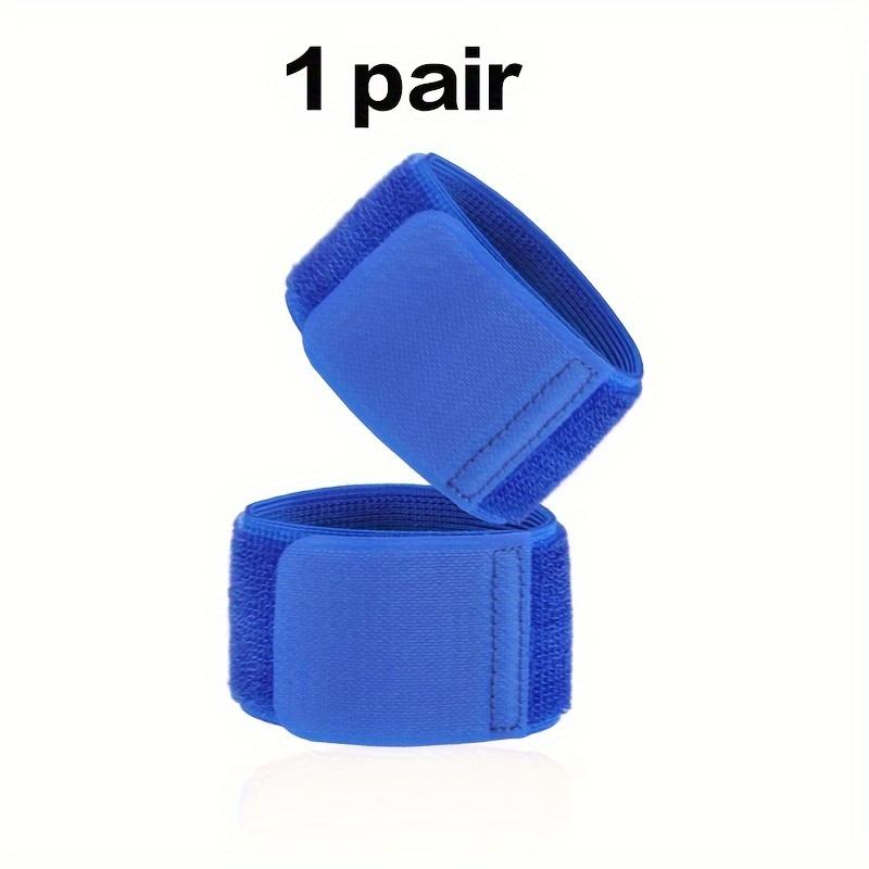 

1 пара футбольных ремней для икр, регулируемые ремешки, противоскользящие легкие футбольные носки с ремешками на лодыжке, подходят для подростков, играющих в футбол синий