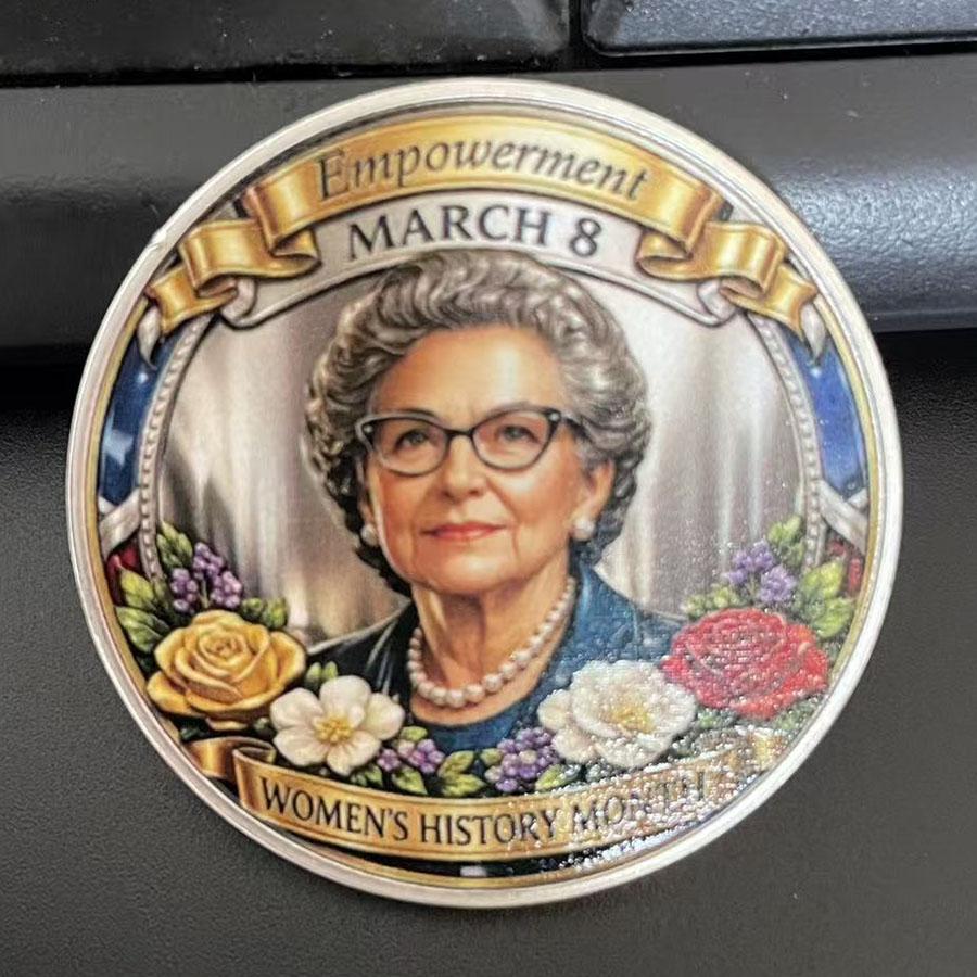 

Mother s Day commemorative coin souvenir women history month collection coin