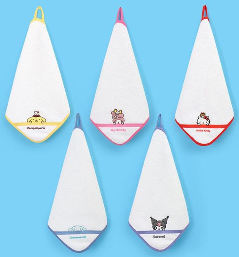 [Renoma] Premier Farm Sanrio Characters Basic Ring Hand Towel 5-Piece Set_0E5AU61735