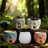 Craft Silicone Mold with Fanciful Tree House Shape Flowerpot Molds Silicone Texture for Resin Art and Little Decorations