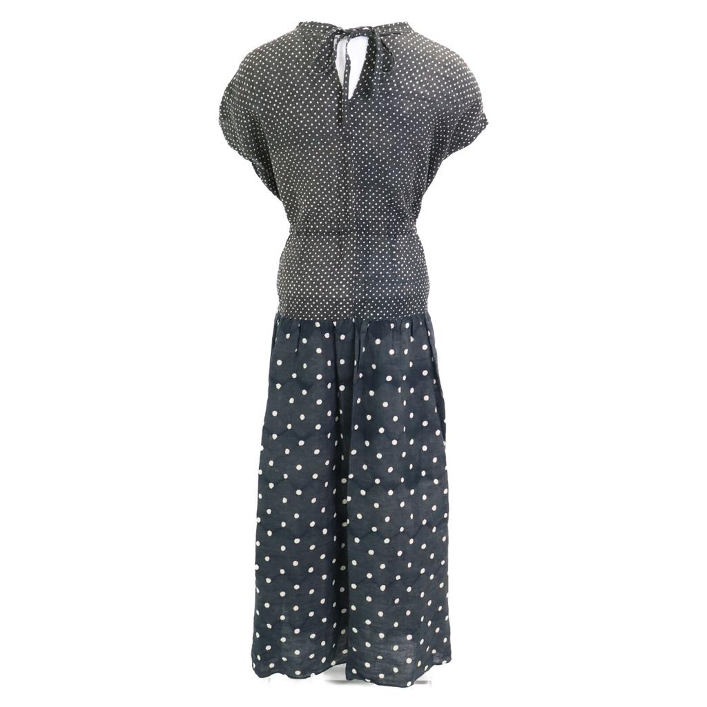 45R [/24Stainless Steel] 70650392 Linen Dot Print Dress/ Dress 00 khakiUsed
