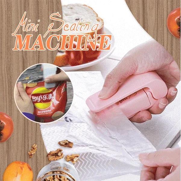 Portable Mini Sealer, Home Heat Bag Plastic Food Bag Sealing Machine Food Packaging Kitchen Storage Bag Clips(Without battery)