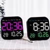 Digital Wall Clock LED Alarm Clock Large Display with Timing Function Remote Control Clock for Living Room Office Bedroom Decor