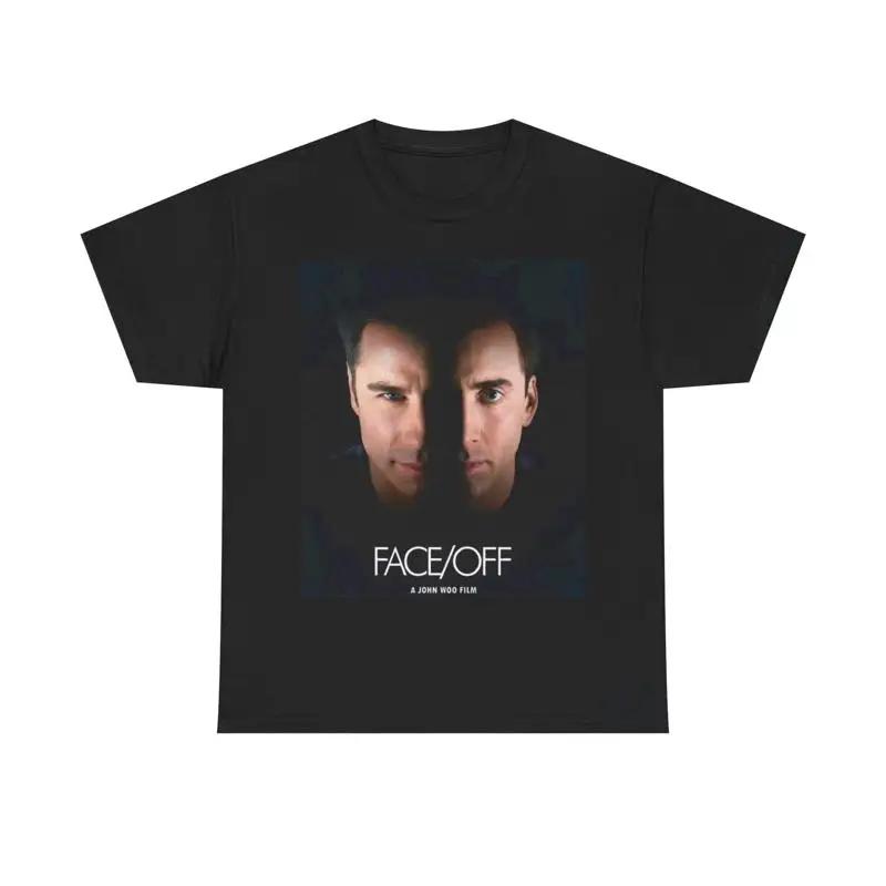 Faceoff T Shirt Cage Travolta Retro Movie Vintage Heavy Cotton S разноцветный