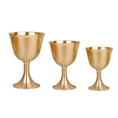 Drinking Glass Beverage Tumbler Cups Liquor Tumbler Copper Material for Home Bar