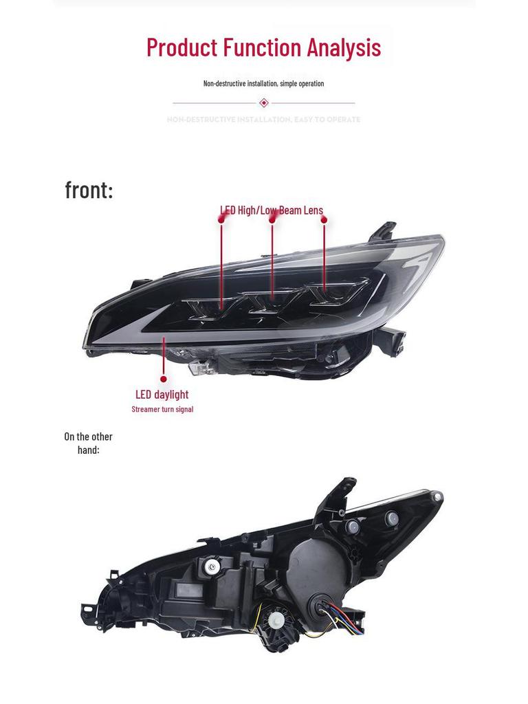 Toyota WISH 2009-2015 LED DRL Projector Headlight Assembly