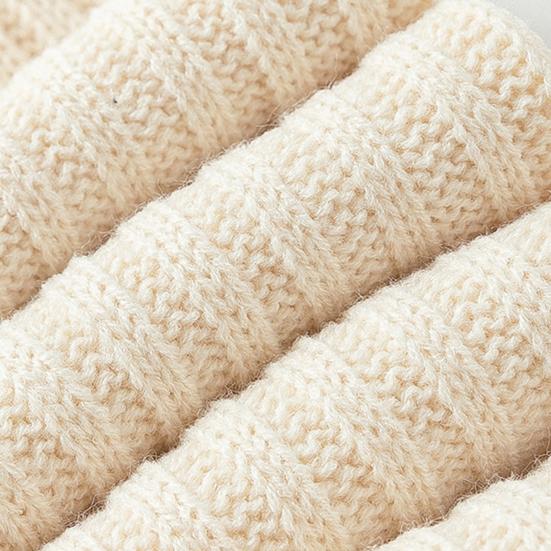 Knitted Scalloped Leg Warmers Women Cute Ribbed Scrunch Slouch Leg Warmers Retro Warm Winter Leg Sleeves for Party Dating Wear