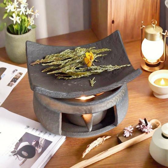 Ceramiczny Kominek do Aromaterapii Palnik na Olejek Eteryczny Podgrzewacz do Czajnika Podgrzewacz do Herbaty Zen Palnik do Kadzidła