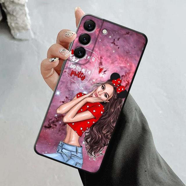 

Чехол для Samsung Galaxy S23 S22 S21 S20 Fe Ultra S10 S9 S8 Plus Note 20ultra 10plus, чехол для мамы, принцессы, маленькой девочки, женщины For Samsung S20