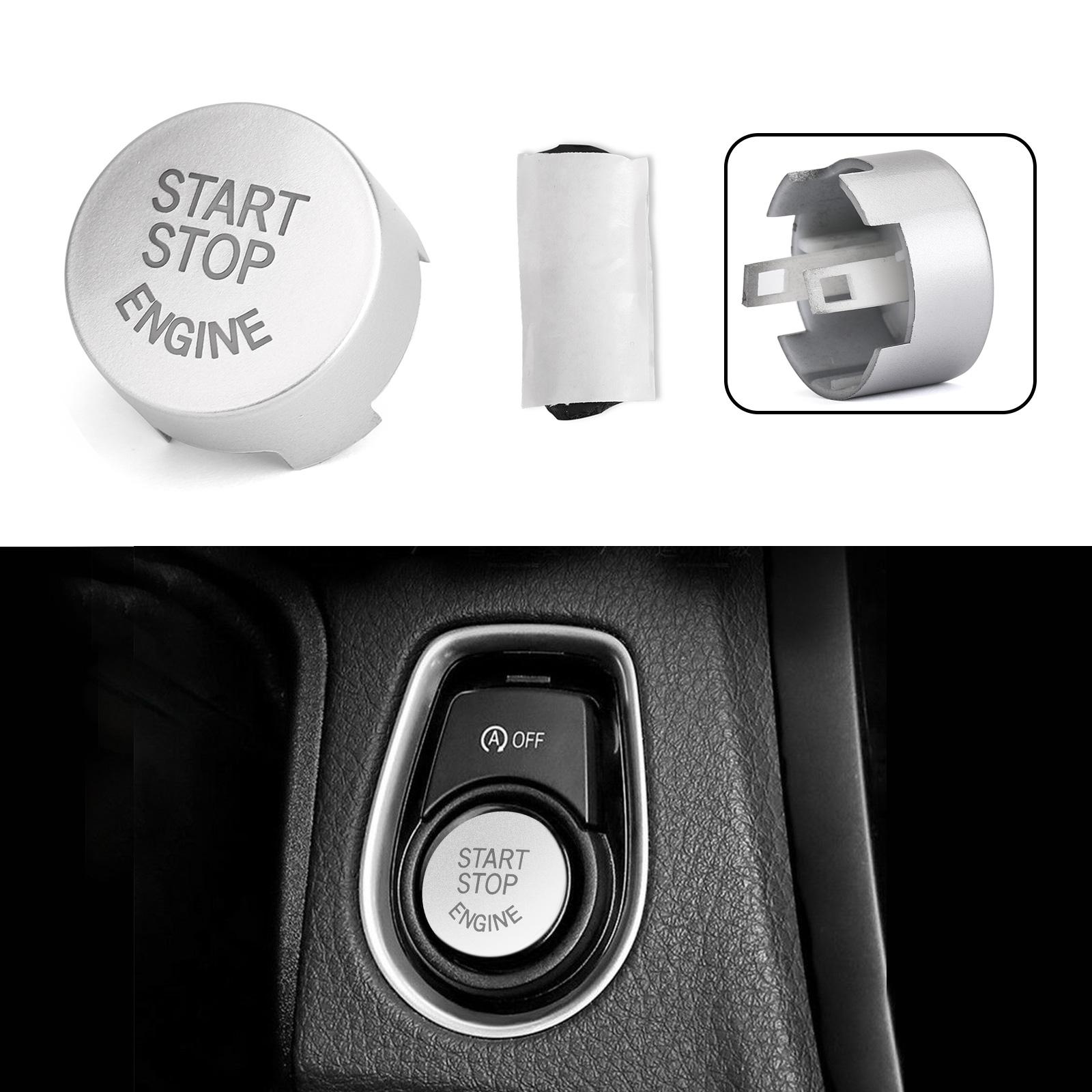 

Silver Start Stop Engine Button Switch Cover For BMW F20 F10 F01 F48 F26 F15 F16