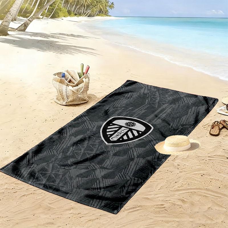 Asciugamano da Spiaggia Leeds United Stampato, Asciugamano Grande Morbido ad Asciugatura Rapida per Spiaggia Campeggio Nuoto
