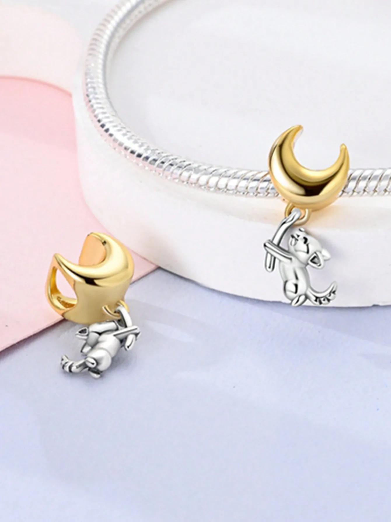 

copper Plated Authentic Lion Dance Panda Puppy Bead Charms Compatible With Bracelets Womens Jewellery Gift High Quality