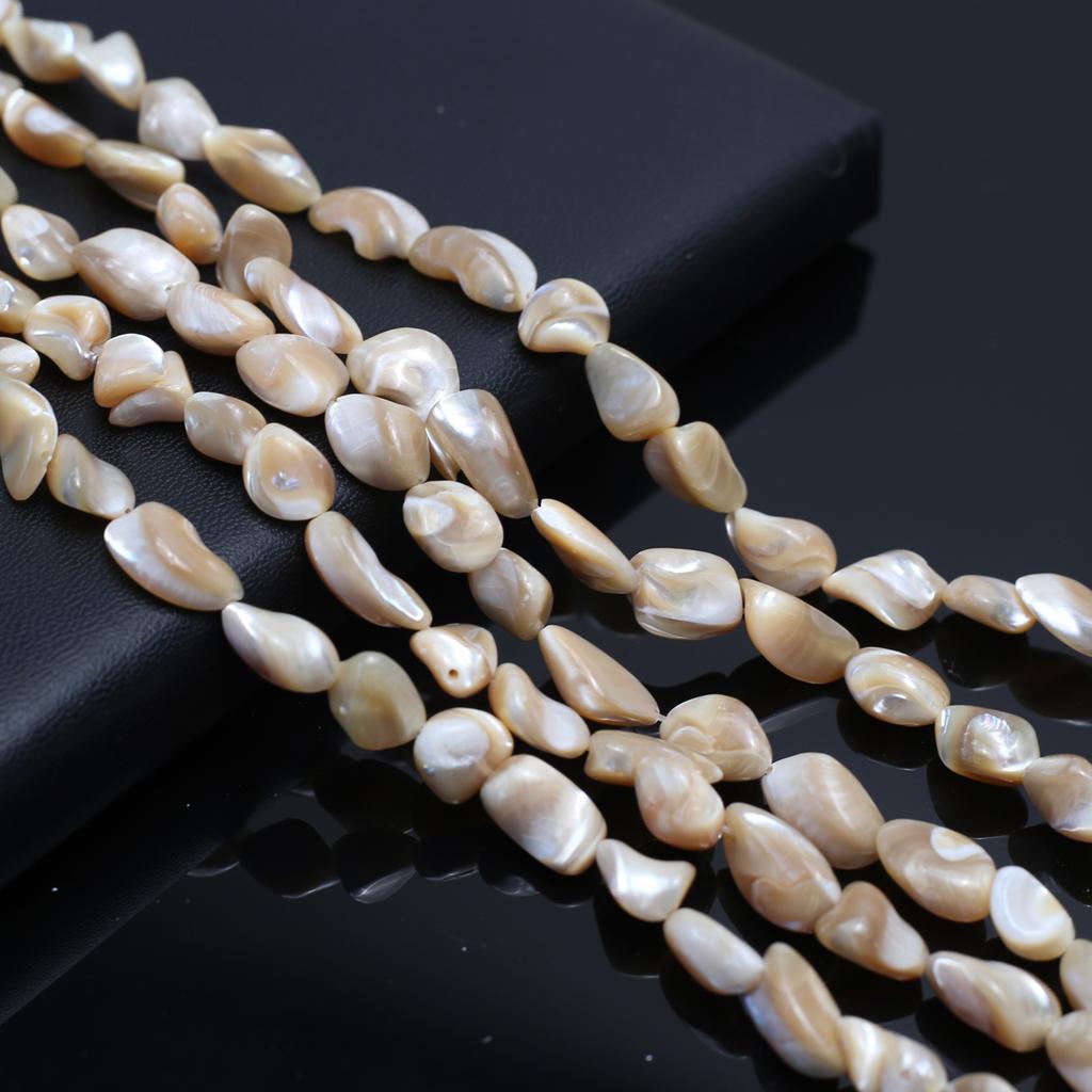 Seawater Shell Beads Natural Seawater Shell Irregular Beads 9x12mm For Jewelry Making DIY Necklace Bracelet Earrings Accessory Length 38cm