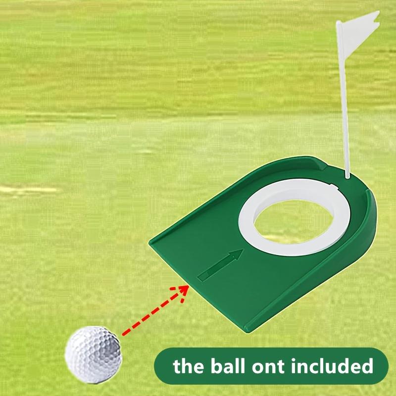 Golf Putting Trainer with Flag Indoor Golf Practice Putting Cup Hole Portable Putter Training Aid for Home Office Golfers 5