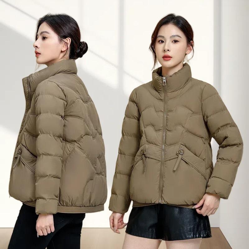 Women's Down Jacket Short Winter Stand Collar Versatile Lightweight Casual Jacket