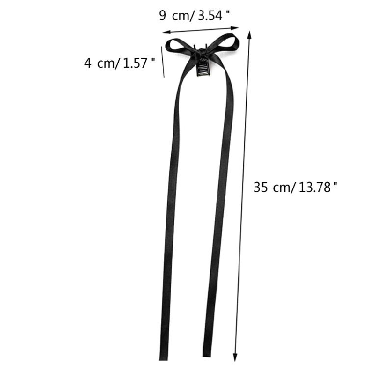 Bowknot Hairpin Ribbon Bow Hair Clip Cool Barrettes Decoration for Women Girls