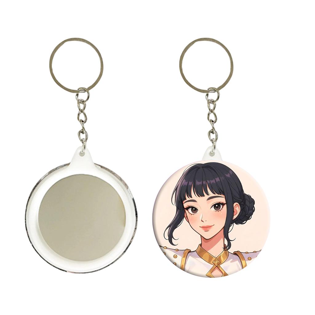 Girls Anime Pendant Keychain Holder Car Keychain Mobile Phone Bag Pendant Cute Kawaii