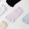 Five Toe Socks for Men Women Low Cut No Show Cotton Socks Athletic Running Ankle Socks for Yoga Sports