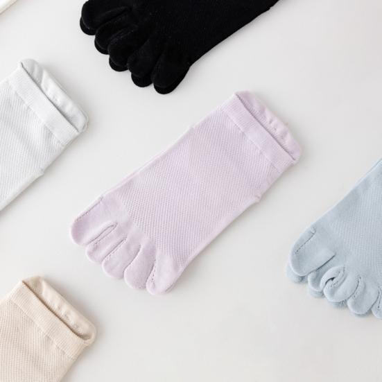 Five Toe Socks for Men Women Low Cut No Show Cotton Socks Athletic Running Ankle Socks for Yoga Sports