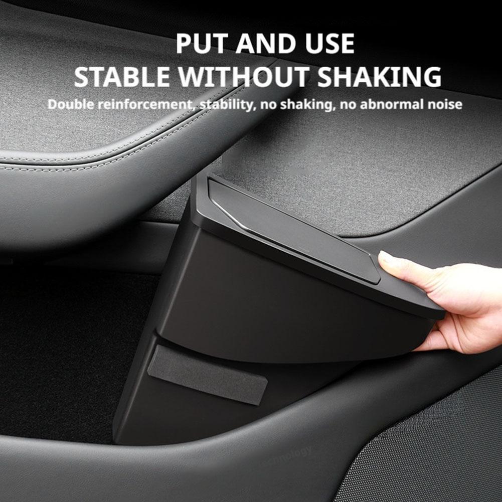 For Tesla Model Y Juniper 2025 Oppbevaring i fordør Søppelbøtte Oppbevaringsboks til bildør Multifunksjonell oppbevaringsboks Biltilbehør