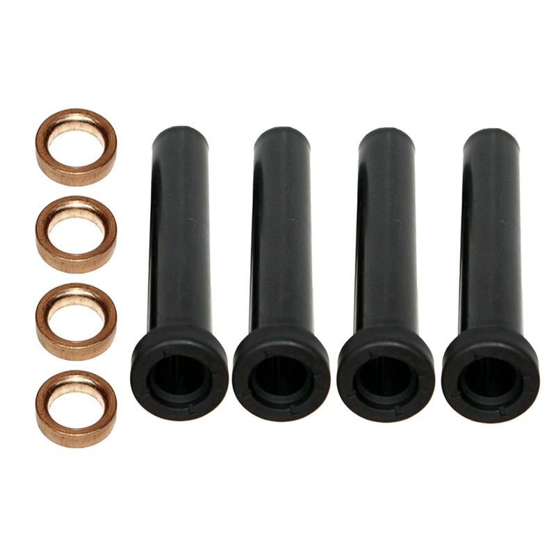 4 Pieces Front A-Arm Long Bushings w/ Spacers Washers for Sportsman 500