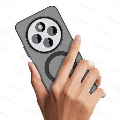Transparente Hülle für Xiaomi Poco C75 Hülle Poco C75 Stoßfest Magnetische Adsorption Kabelloses Laden Rückseite für Poco C75 Hülle