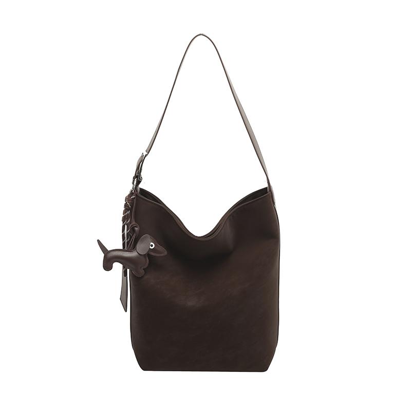 2026 Nuova Borsa Tote Casual Versatile di Alta Qualità Scamosciato Sintetico Monocolore Chiusura a Fibbia Grande Capacità Borse a Spalla Impermeabili Durevoli Borse a Mano