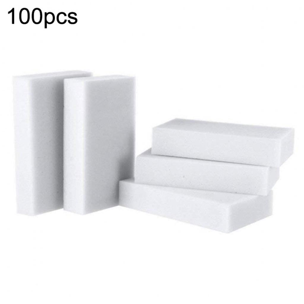 H&K Store 100Pcs Kitchen Bathroom Melamine Cleaning Sponge Eraser Duster Foam Pads Tool