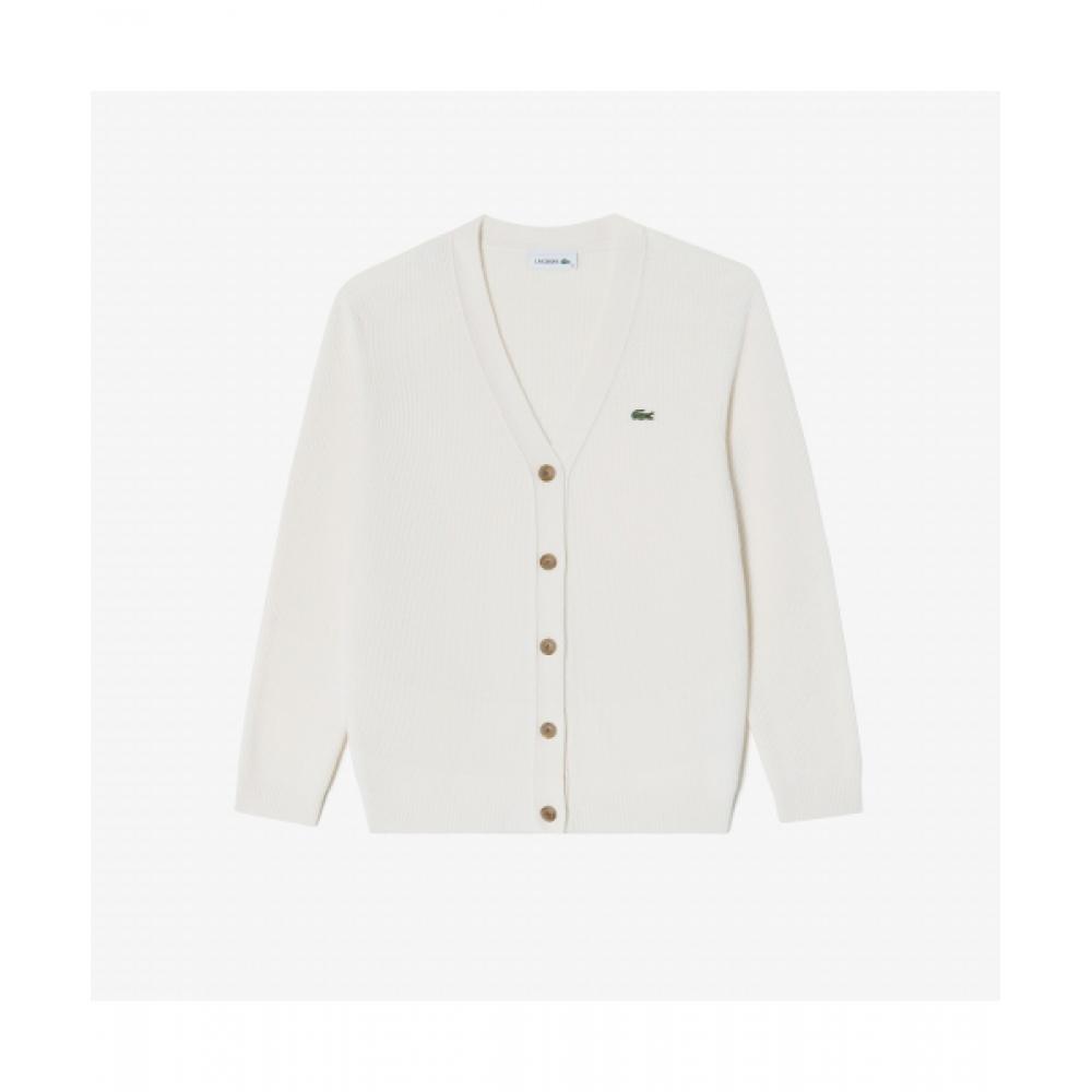 

LacoSte Women S Waterproof V Neck Cardigan [cream] 036