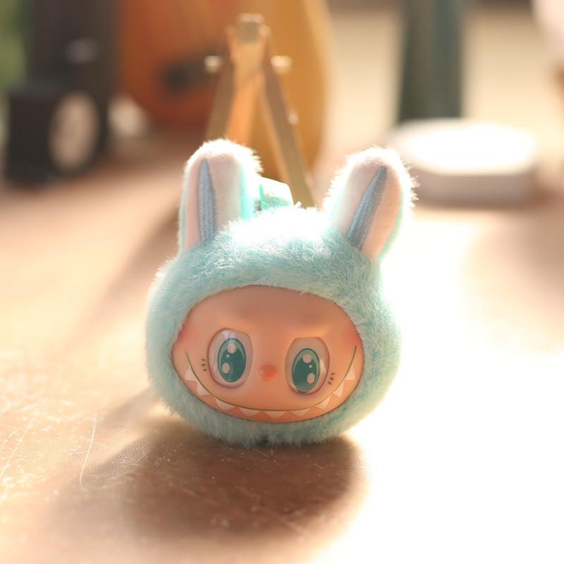 Cute Rabbit Plush Keychain Pp Cotton Stuffed Short Plush For Kids Gift