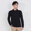 Men's Warm Fleece Half-Zip Jacket - Windproof, Stand-Up Collar, Long-Sleeved for Autumn/Winter Outdoor Sports & Casual Wear