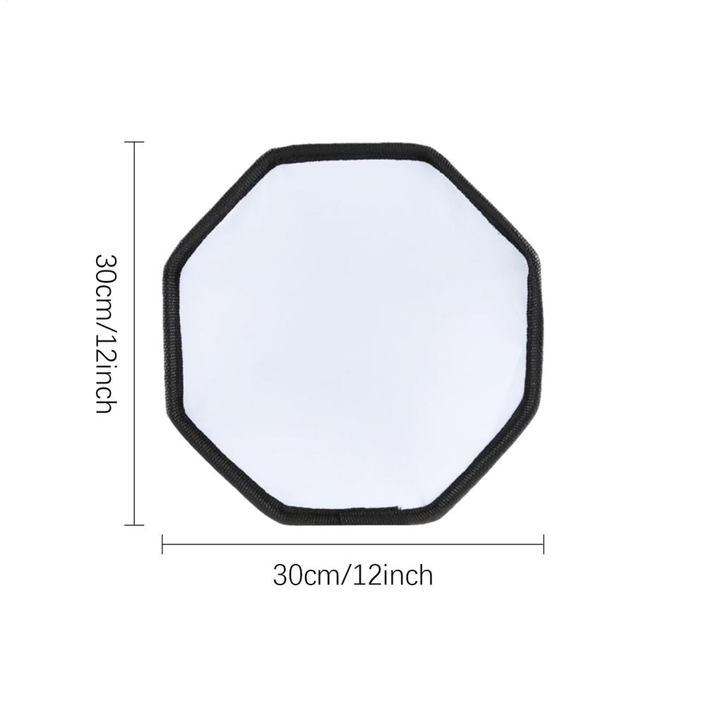 30CM Flashlight Diffuser Portable Universal Flash Flashlight Softbox Diffuser for External Speedlite