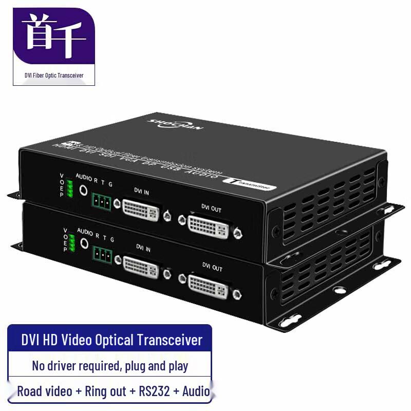 SHOCHAN 1-Channel DVI Fiber Optic Extender