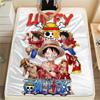 One Piece Monkey D. Luffy Flannel Blanket Unique Print Perfect For Home Bed Sofa Chair Picnic Travel -HE33