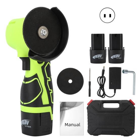 

Беспроводная угловая шлифовальная машина, мини-бесщеточный двигатель из чистой меди 18 В, электрическая угловая шлифовальная машина, станок для резки полировки дерева для плитки, дерева US Plug