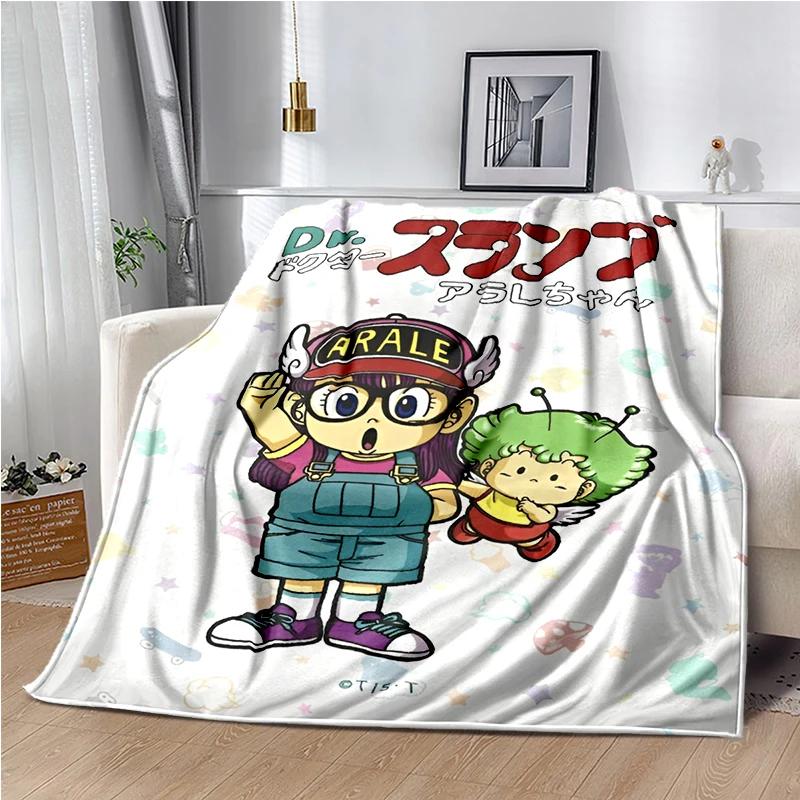 DR-Slump-Arale Cartoon Throws Blanket Kids Super Soft Cute Blankt for Travel Couch Sofa Picnic Bed Flannel Blanket Birthday Gift