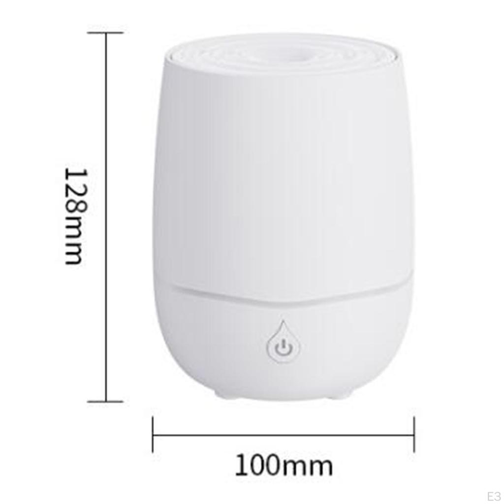 200ml Essential Oil Diffuser, Quiet Mist Spray Colorful Light Auto Off Protection Air Humidifier for