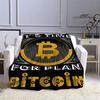 Bitcoin Fashion Printed Blanket Kids Warm Blanket Flannel Soft Cozy Blanket Sofa Bed Blanket Travel Blanket Birthday Gift