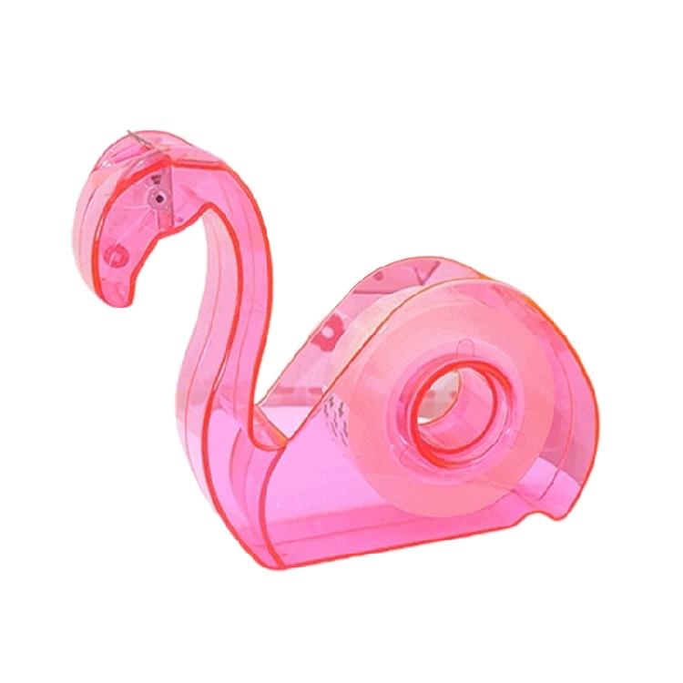 Flamingo Tape Dispenser Packaging Tape Cutter Cartoon Animal Tape Cutting Tool Desktop Tape Holder for Student