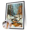 Winter Forest DIY No Frame Acrylic Paint-By-Number Kit 40*50cm Acrylic Paint By Numbers Kit On Canvas for Beginner Wall Decor